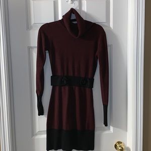 Turtleneck sweater dress